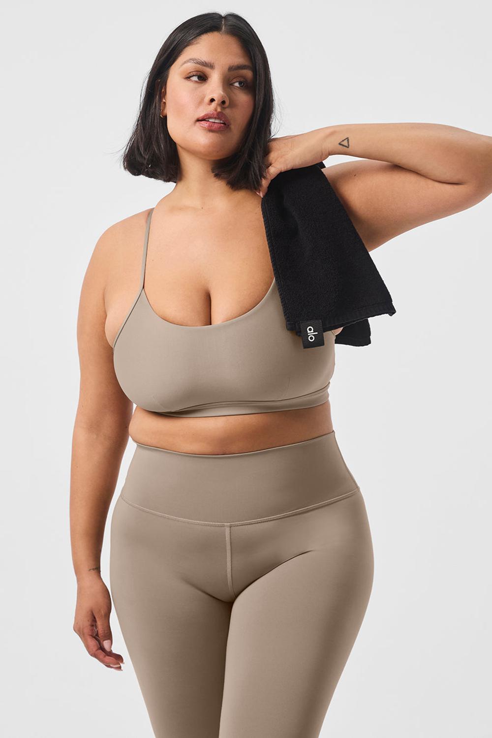 Gravel Women Alo Yoga Airlift Intrigue Bra | Australia  65437-HLFN