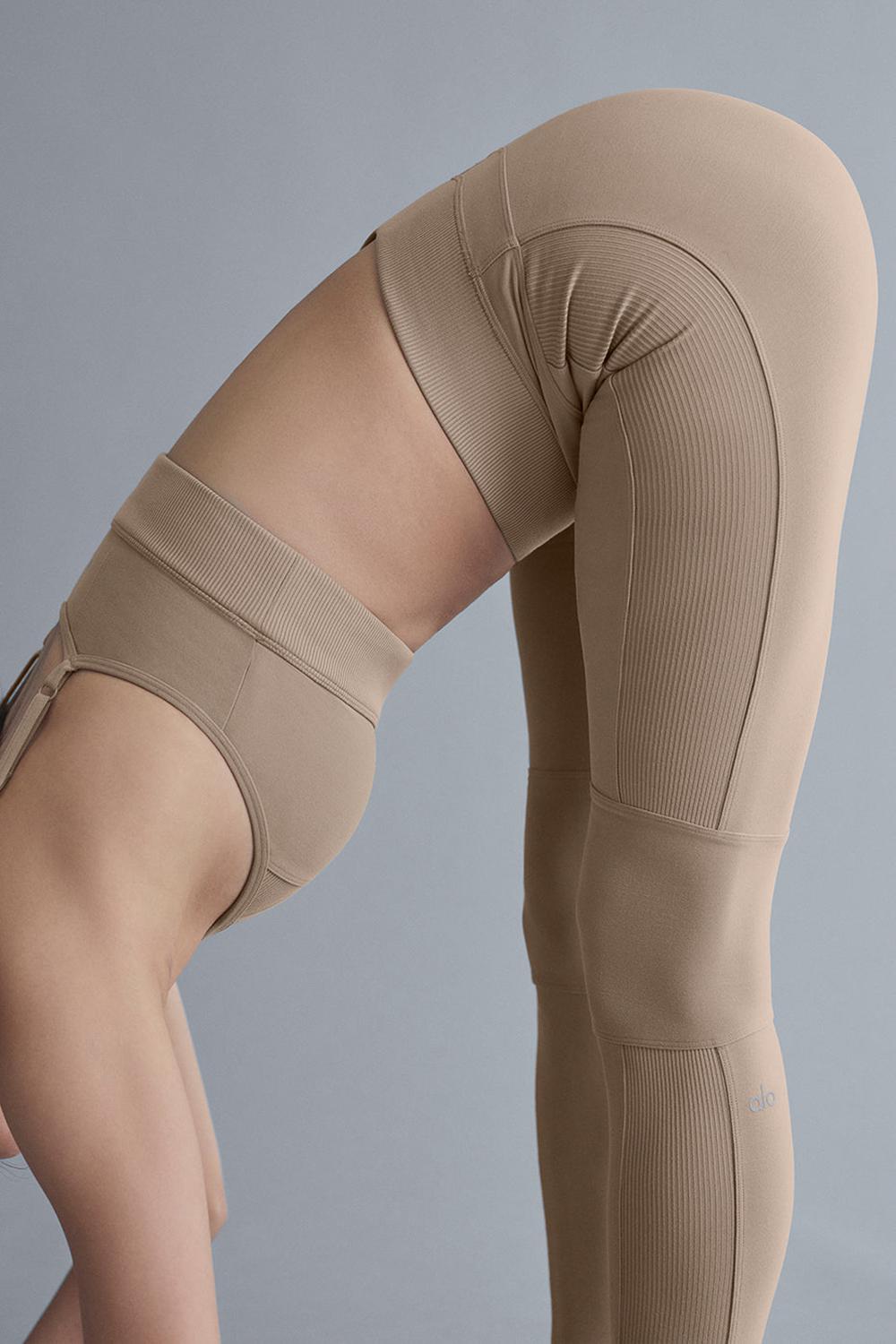 Gravel Women Alo Yoga Alosoft High-Waist Head Start Legging | Australia  45021-JHRC