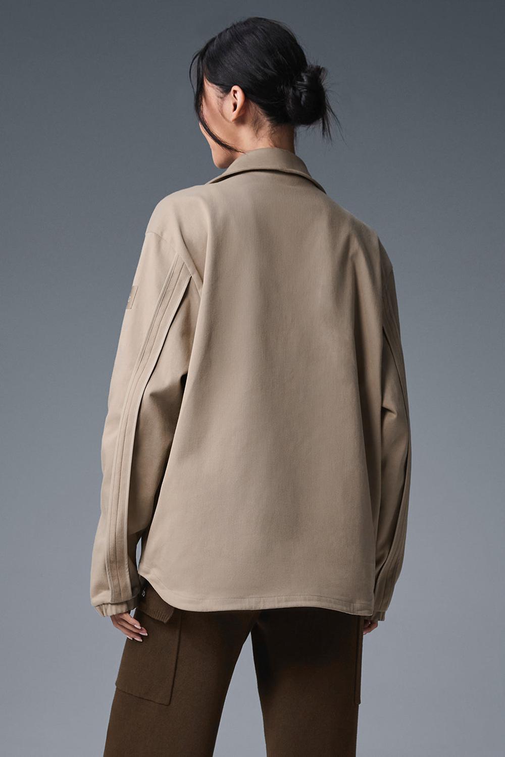 Gravel Women Alo Yoga Edition Sueded Jacket | Australia  30516-AMOH