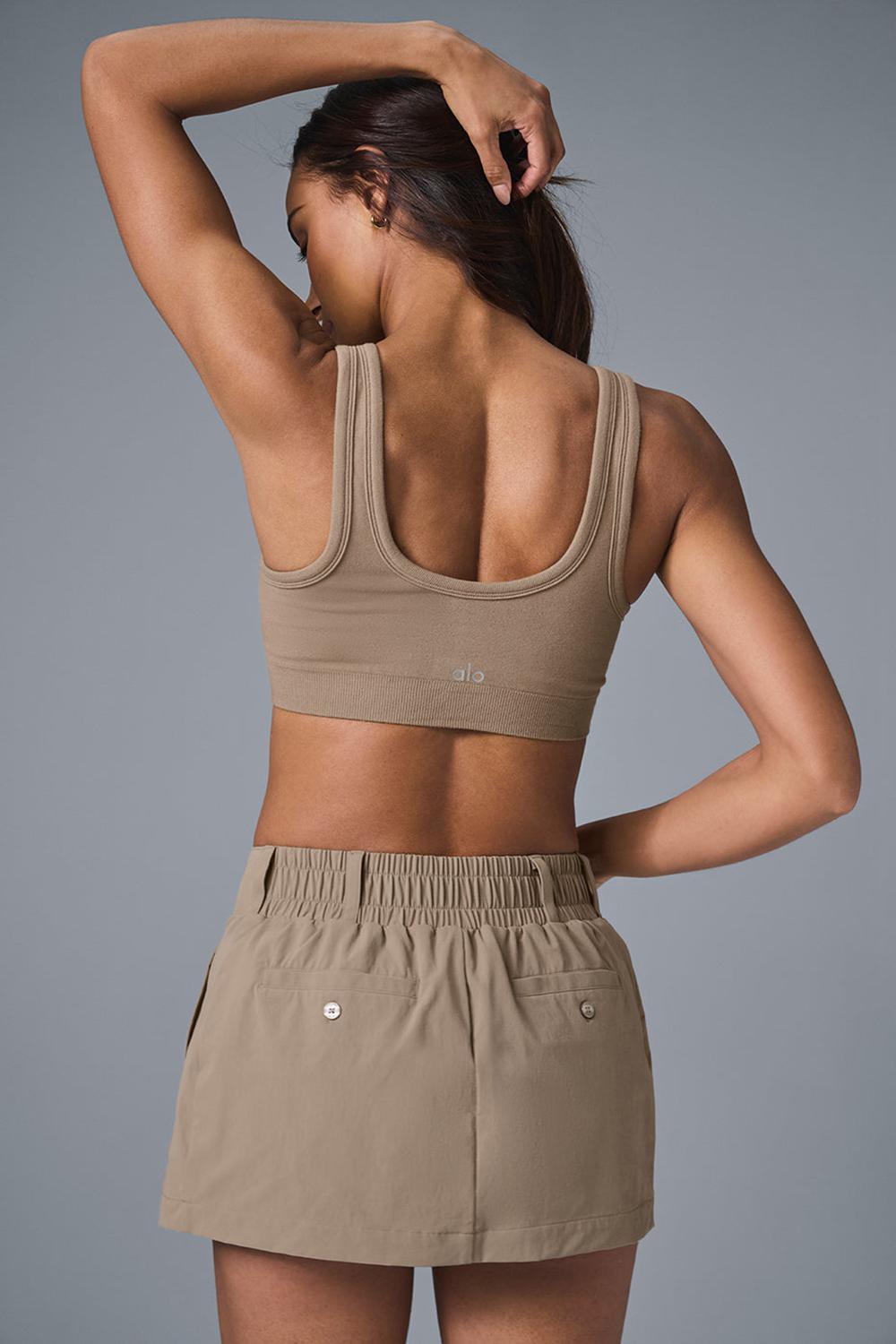 Gravel Women Alo Yoga Fan Club Mini Skirt | Australia  68540-TQXB