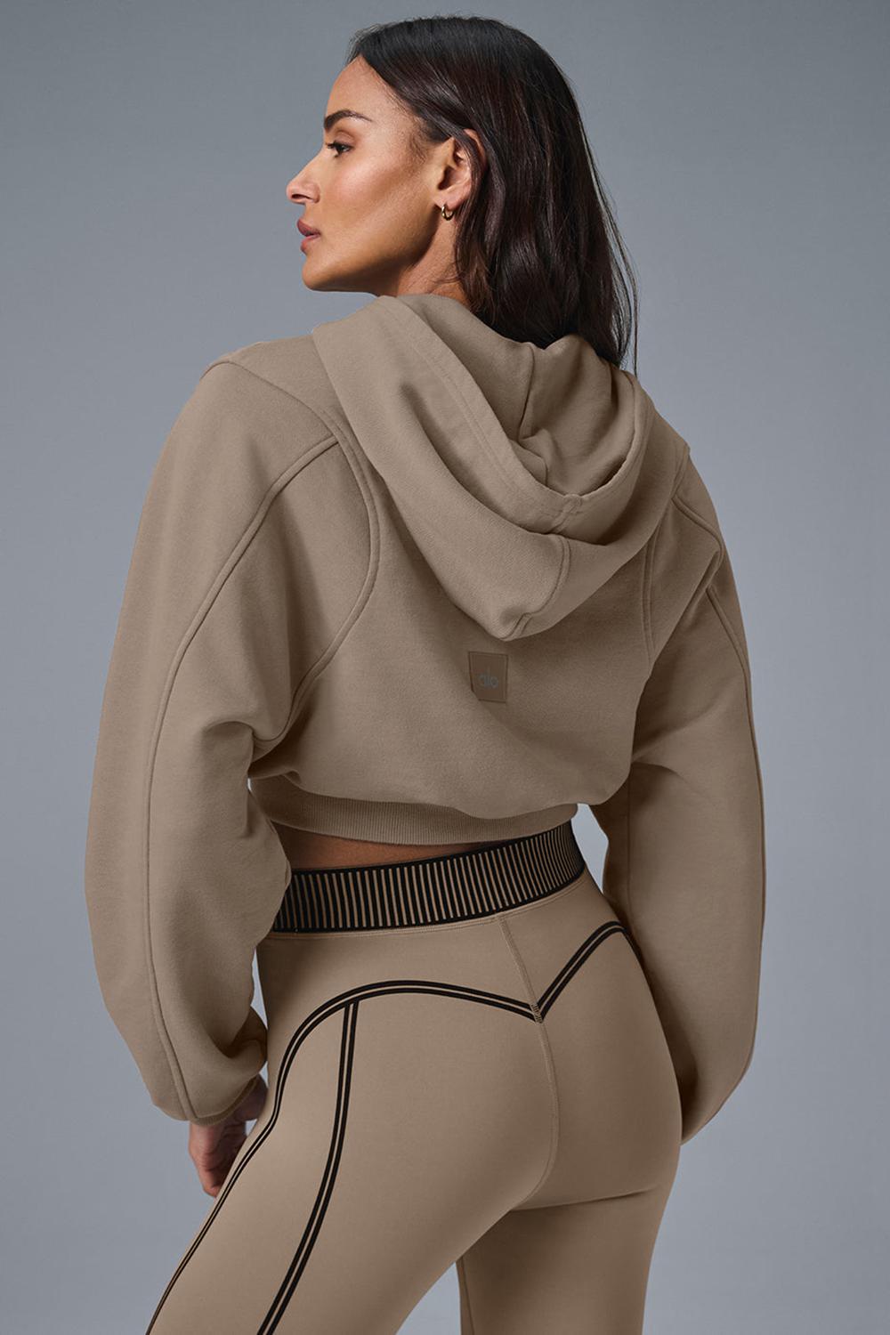 Gravel Women Alo Yoga Sweet Escape Zip Up Hoodie | Australia  92103-TXSP