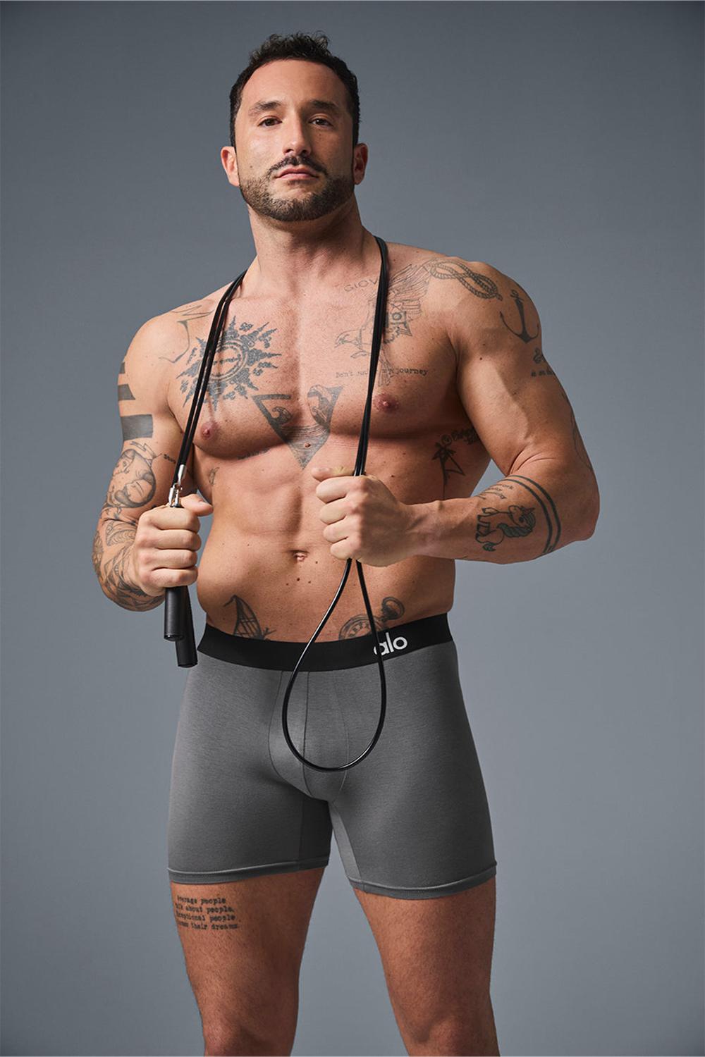 Grey Men Alo Yoga Day and Night Boxer | Australia  28450-NVUC