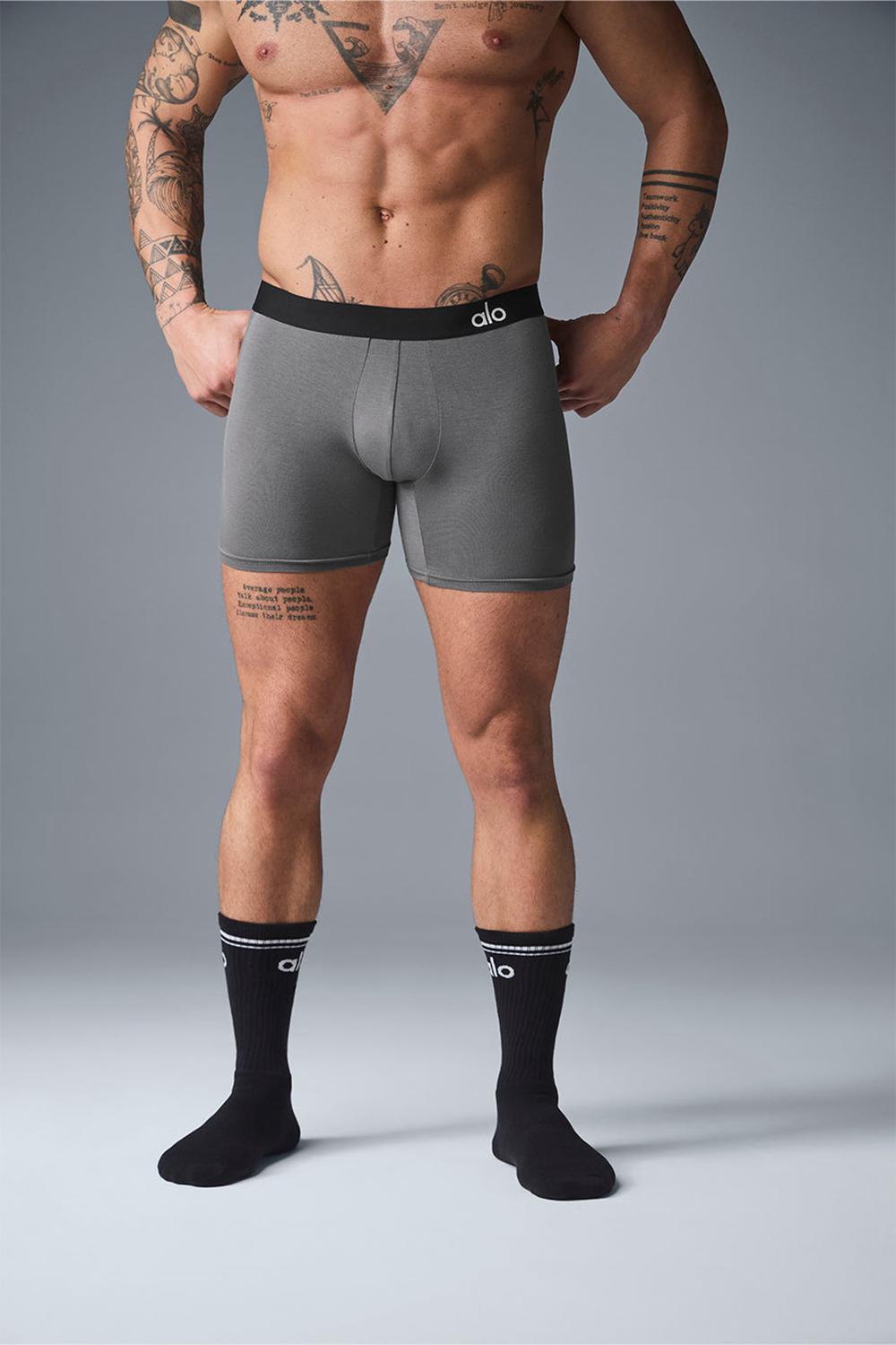 Grey Men Alo Yoga Day and Night Boxer | Australia  28450-NVUC