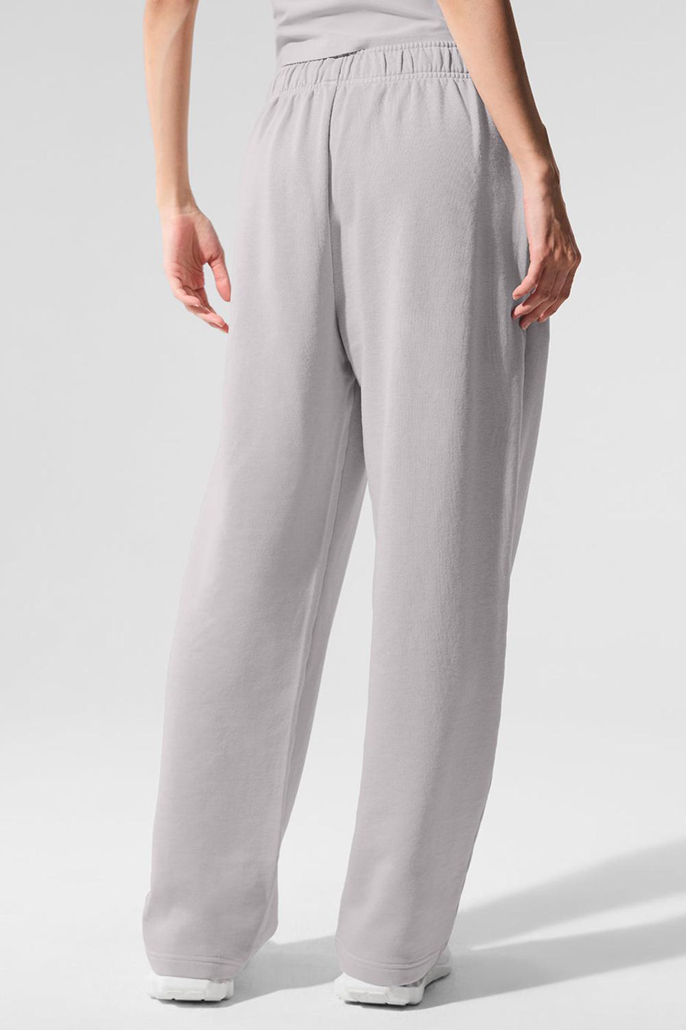Grey Sky Wash Women Alo Yoga Washed Accolade Straight Leg Sweatpant | Australia  87319-OGPC