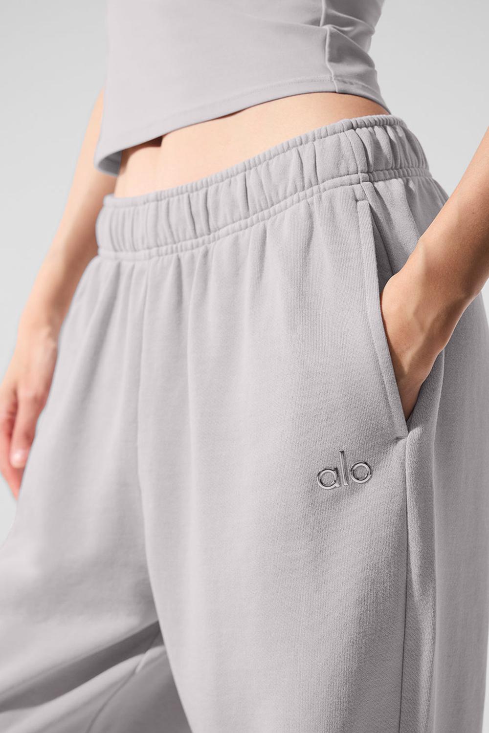 Grey Sky Wash Women Alo Yoga Washed Accolade Straight Leg Sweatpant | Australia  87319-OGPC