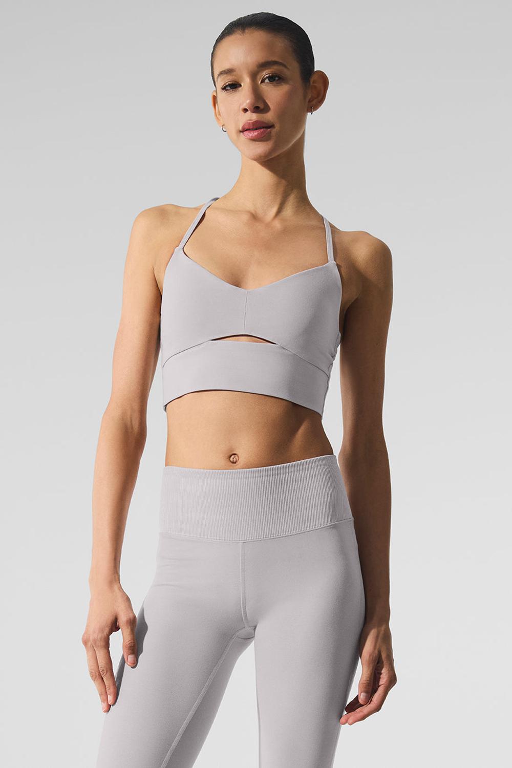 Grey Sky Wash Women Alo Yoga Washed Alosoft Highlight Bra | Australia  24937-SIJA