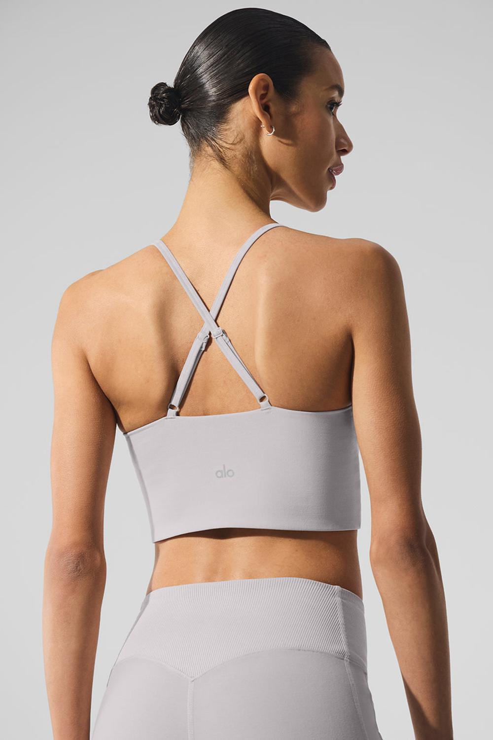 Grey Sky Wash Women Alo Yoga Washed Alosoft Highlight Bra | Australia  24937-SIJA