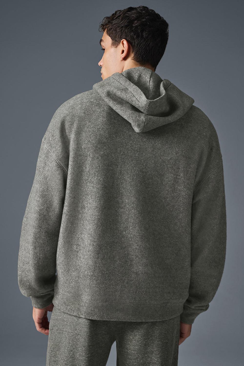 Grey Triblend Men Alo Yoga Triumph Restore Hoodie | Australia  26740-OGFB