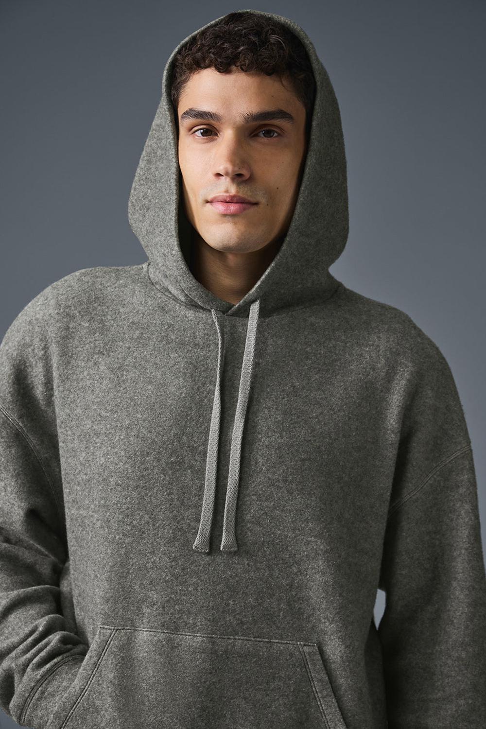 Grey Triblend Men Alo Yoga Triumph Restore Hoodie | Australia  26740-OGFB