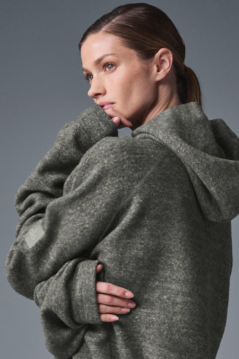 Grey Triblend Women Alo Yoga Triumph Hoodie | Australia  39612-EYKI