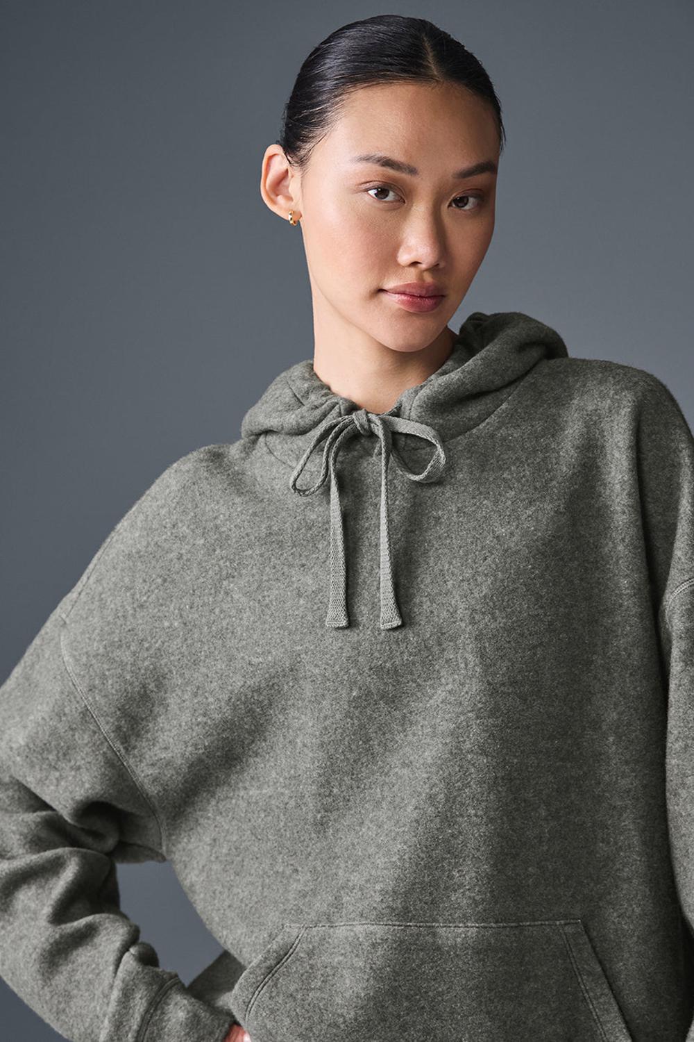Grey Triblend Women Alo Yoga Triumph Restore Hoodie | Australia  51942-BOQH