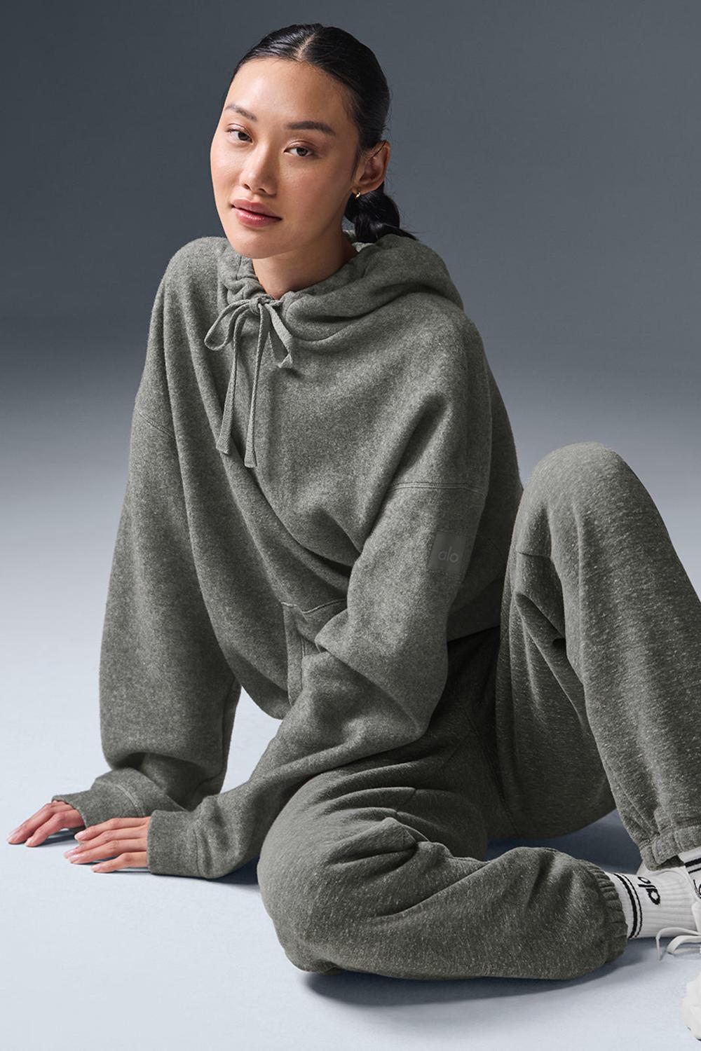 Grey Triblend Women Alo Yoga Triumph Restore Hoodie | Australia  51942-BOQH