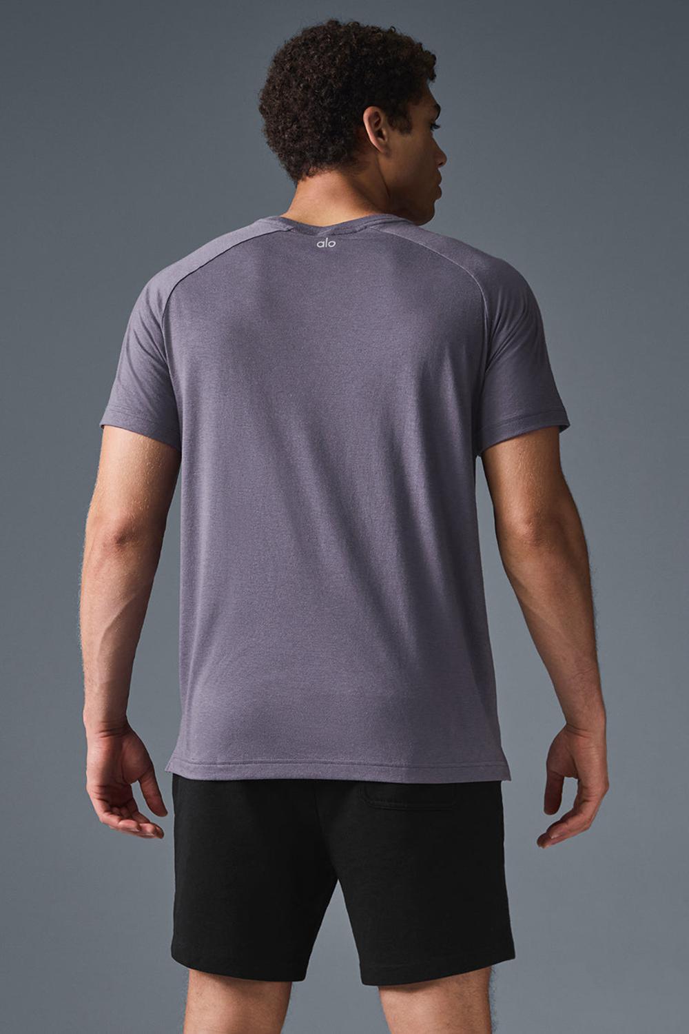 Italian Plum Men Alo Yoga Triumph Raglan Tee | Australia  49810-SKAG