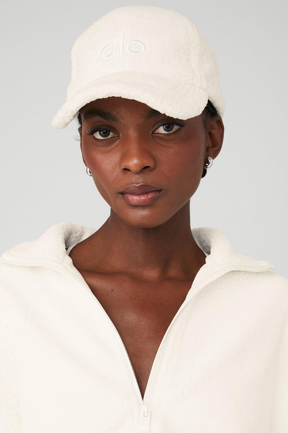 Ivory Men Alo Yoga Micro Sherpa Off-Duty Cap | Australia  47589-DCKE
