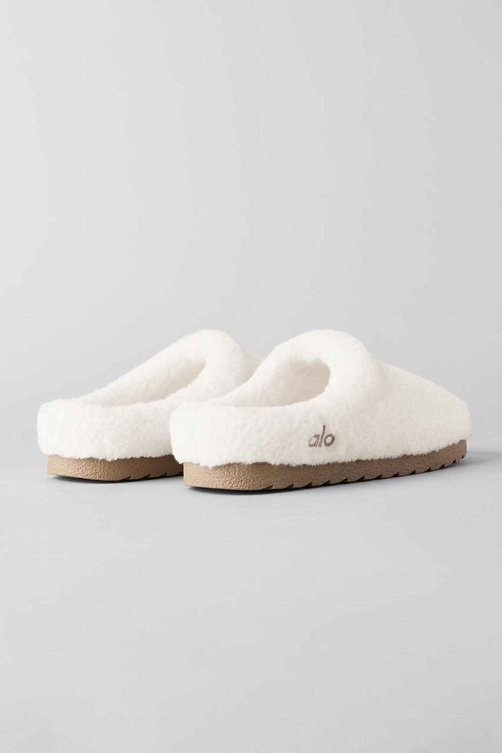 Ivory Men Alo Yoga Sherpa Recovery Slipper | Australia  23016-RSIO