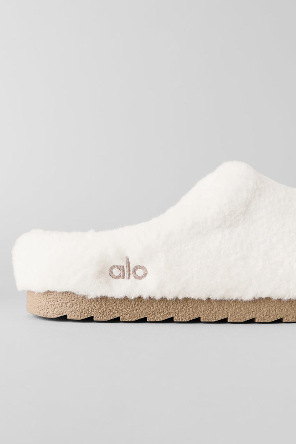 Ivory Men Alo Yoga Sherpa Recovery Slipper | Australia  23016-RSIO
