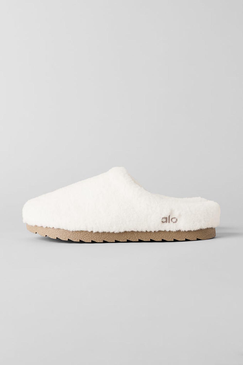 Ivory Men Alo Yoga Sherpa Recovery Slipper | Australia  23016-RSIO