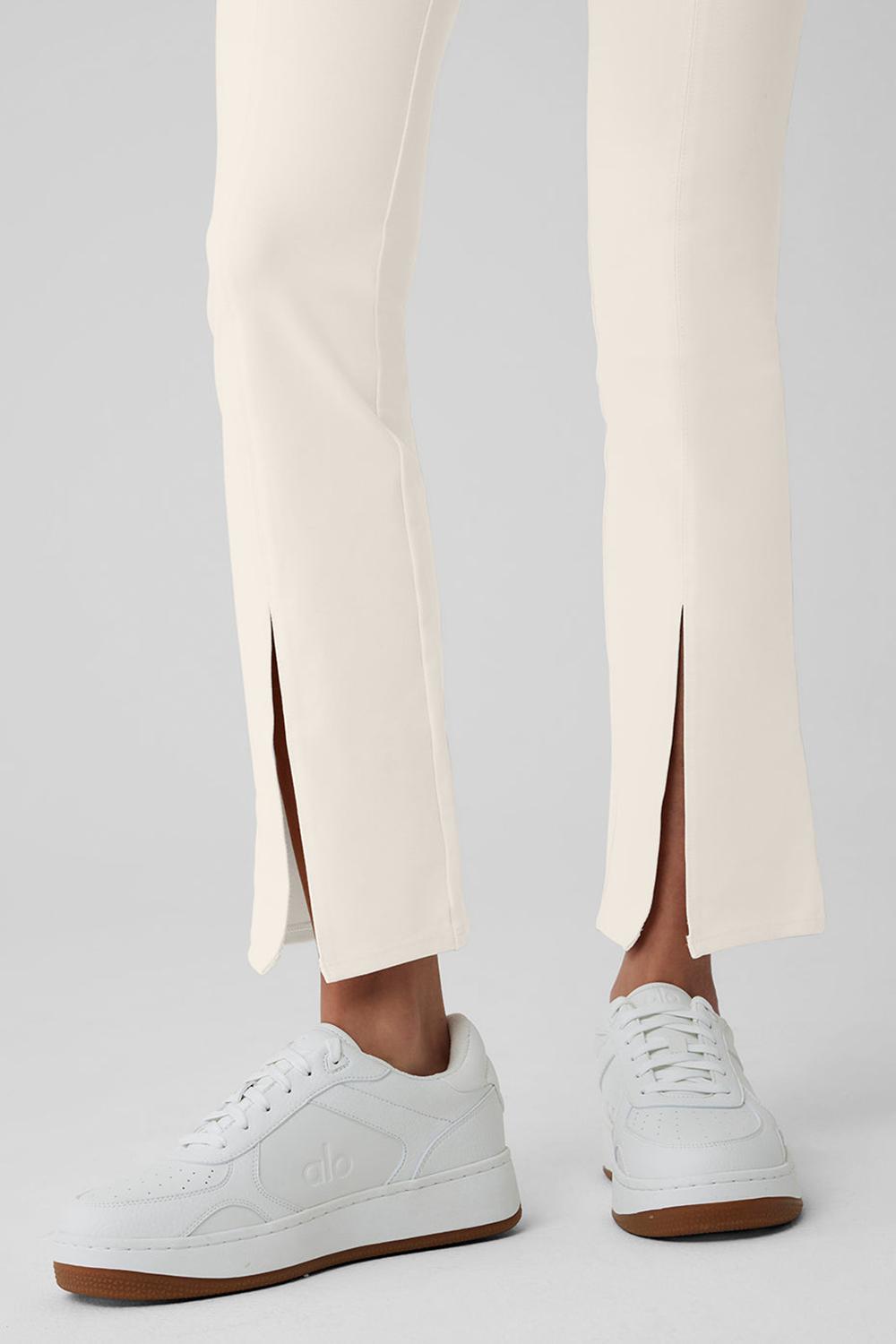 Ivory Women Alo Yoga Airbrush High-Waist 7/8 Flutter Legging | Australia  97328-SZBI