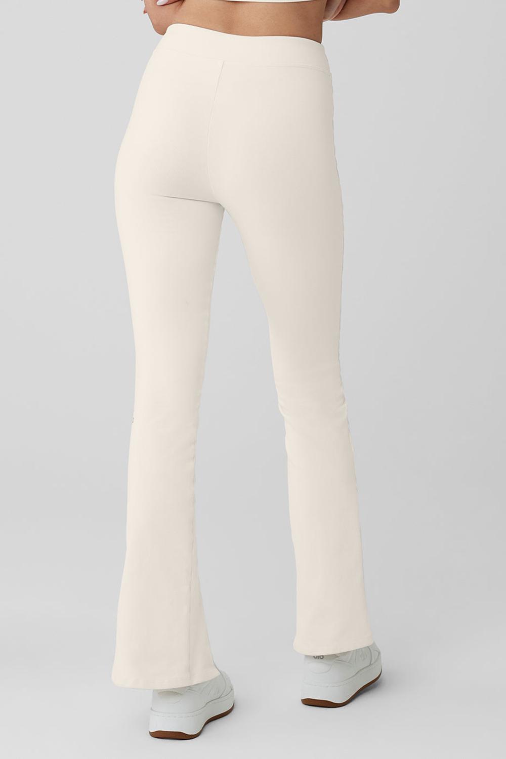 Ivory Women Alo Yoga Airbrush High-Waist Flutter Legging | Australia  14760-DUOZ
