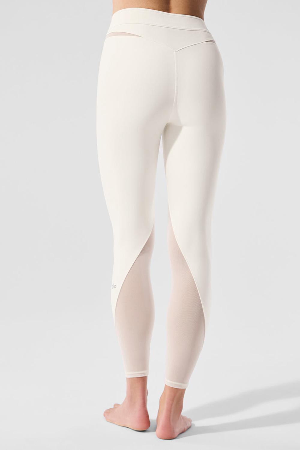 Ivory Women Alo Yoga Airlift High-Waist 7/8 Rebel Legging | Australia  21078-EIYB