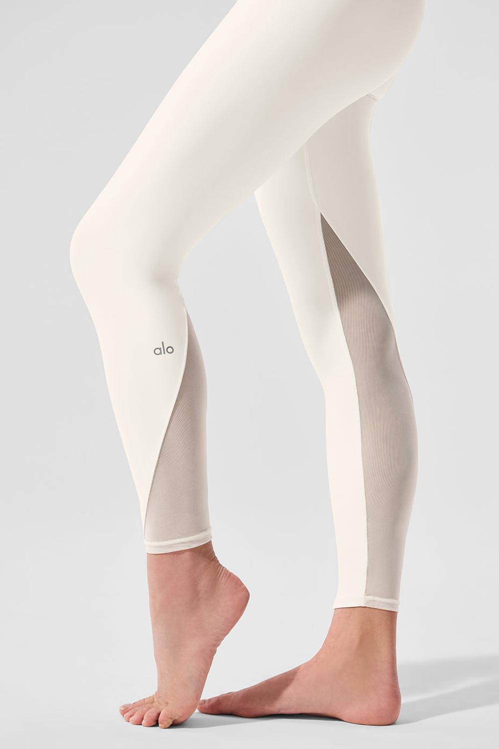 Ivory Women Alo Yoga Airlift High-Waist 7/8 Rebel Legging | Australia  21078-EIYB