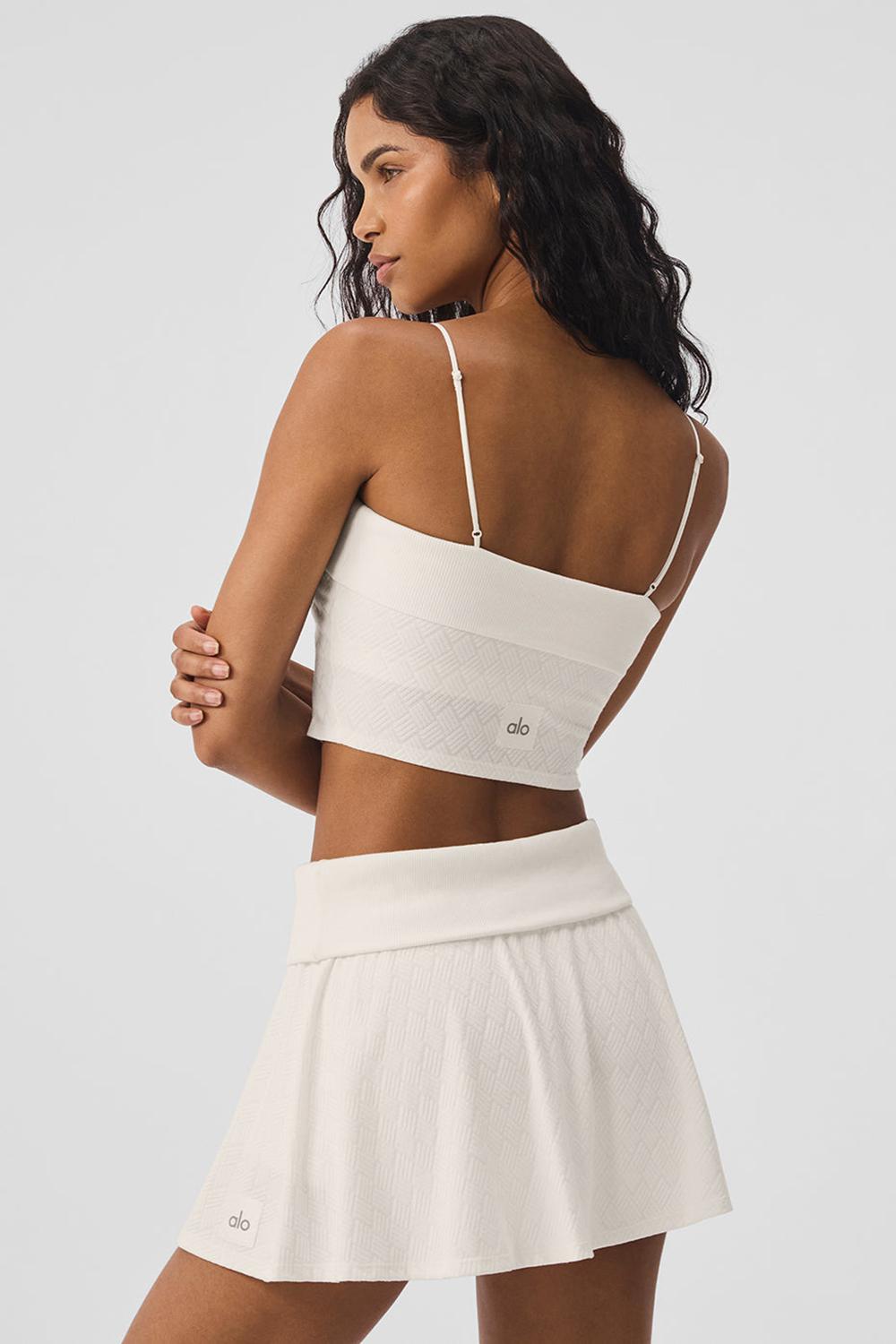 Ivory Women Alo Yoga Doubles Only Bra Tank | Australia  49065-KVDS
