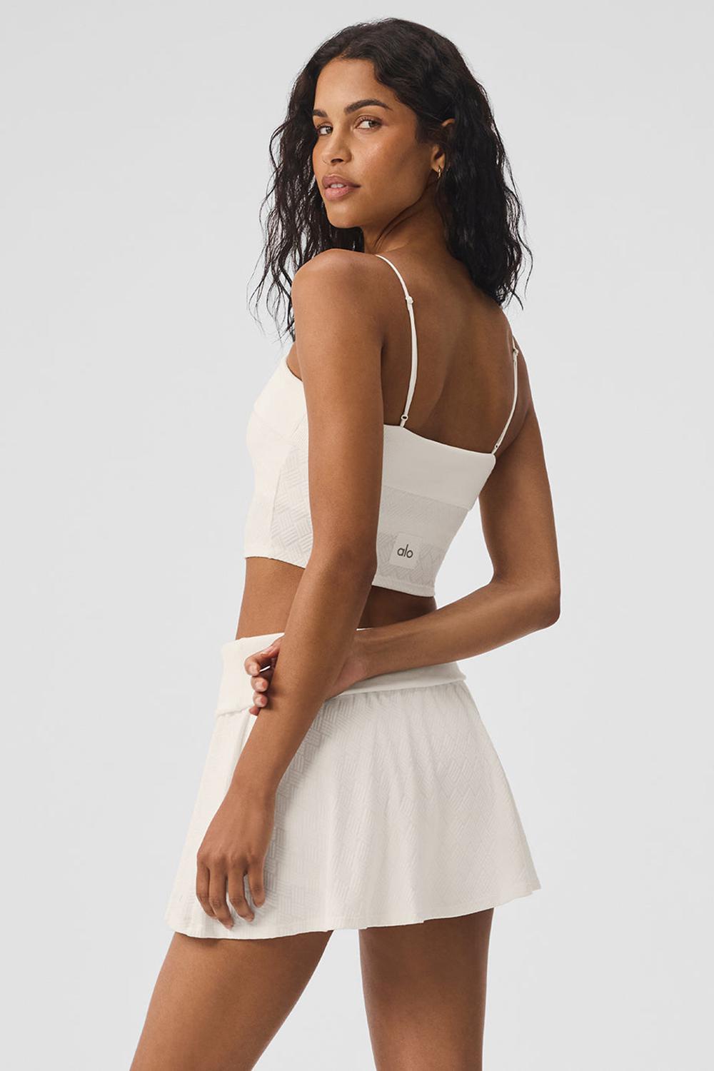 Ivory Women Alo Yoga Doubles Only Bra Tank | Australia  49065-KVDS