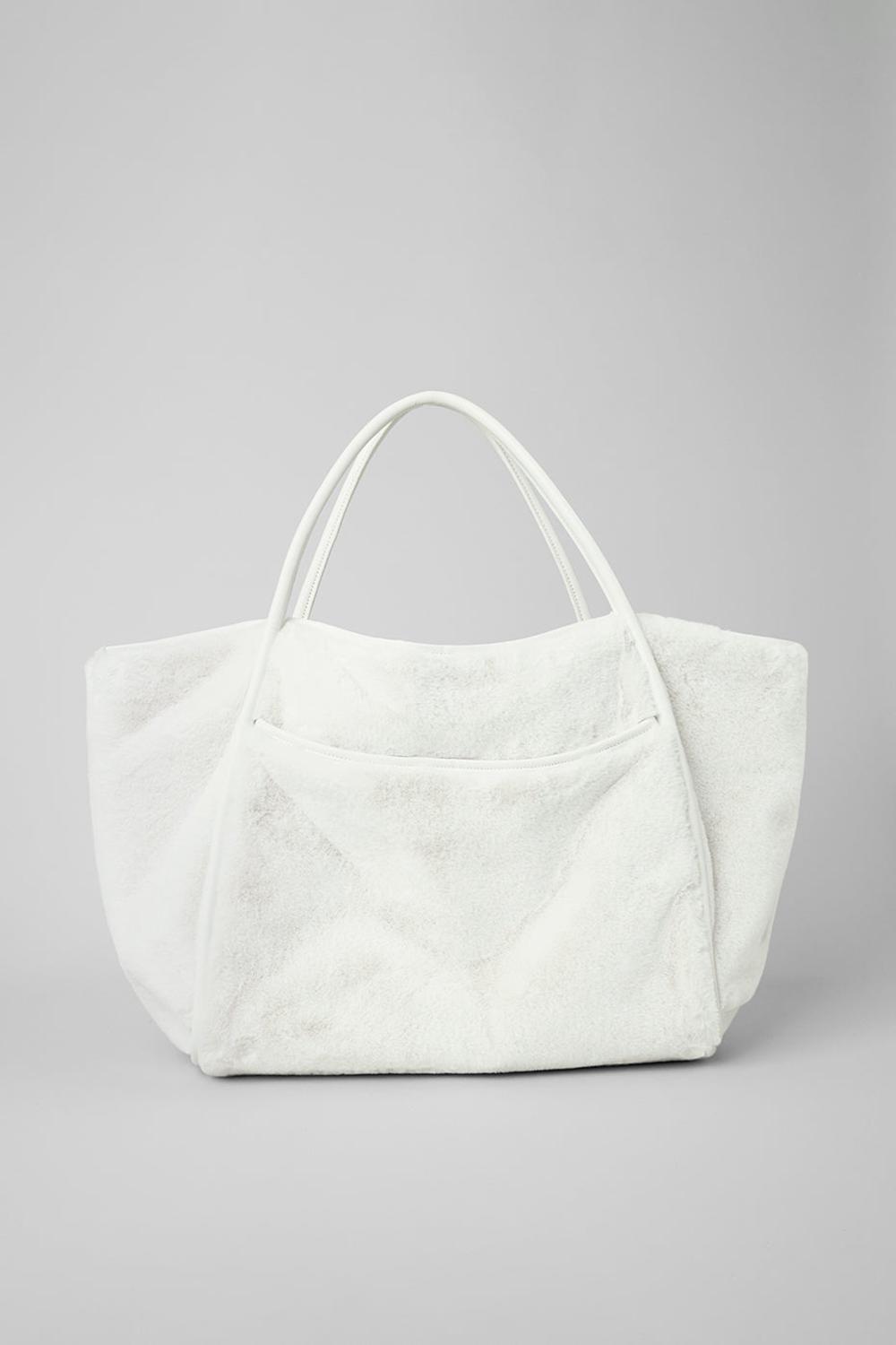 Ivory Women Alo Yoga Faux Fur Tote Bag | Australia  79532-NWCQ