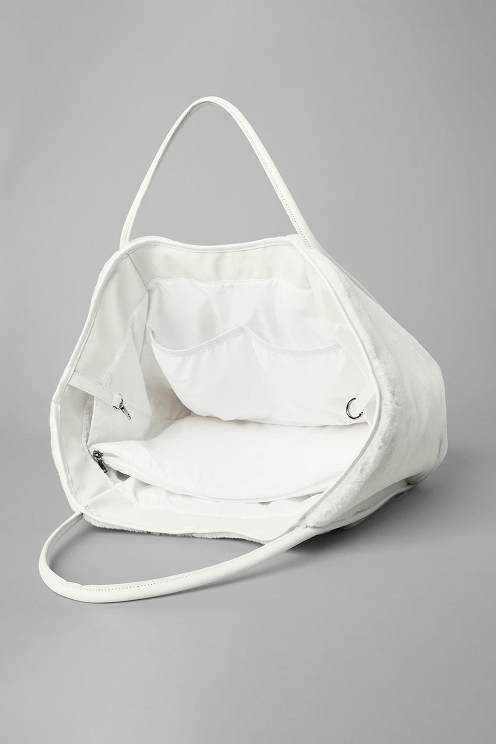Ivory Women Alo Yoga Faux Fur Tote Bag | Australia  79532-NWCQ
