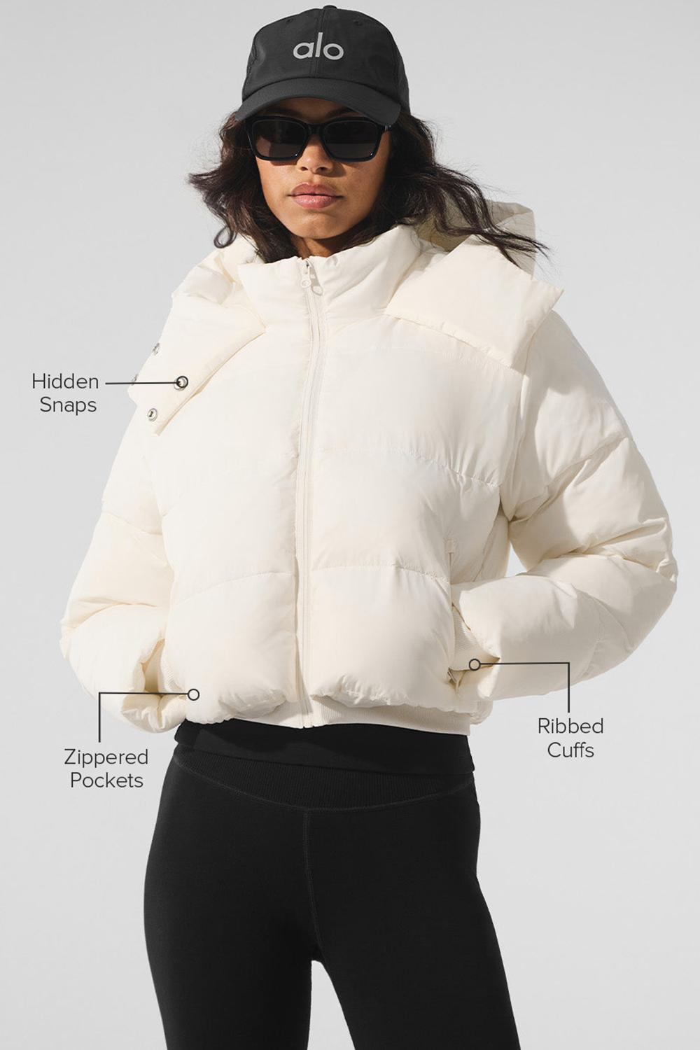 Ivory Women Alo Yoga Foxy Jacket | Australia  08359-GXIP