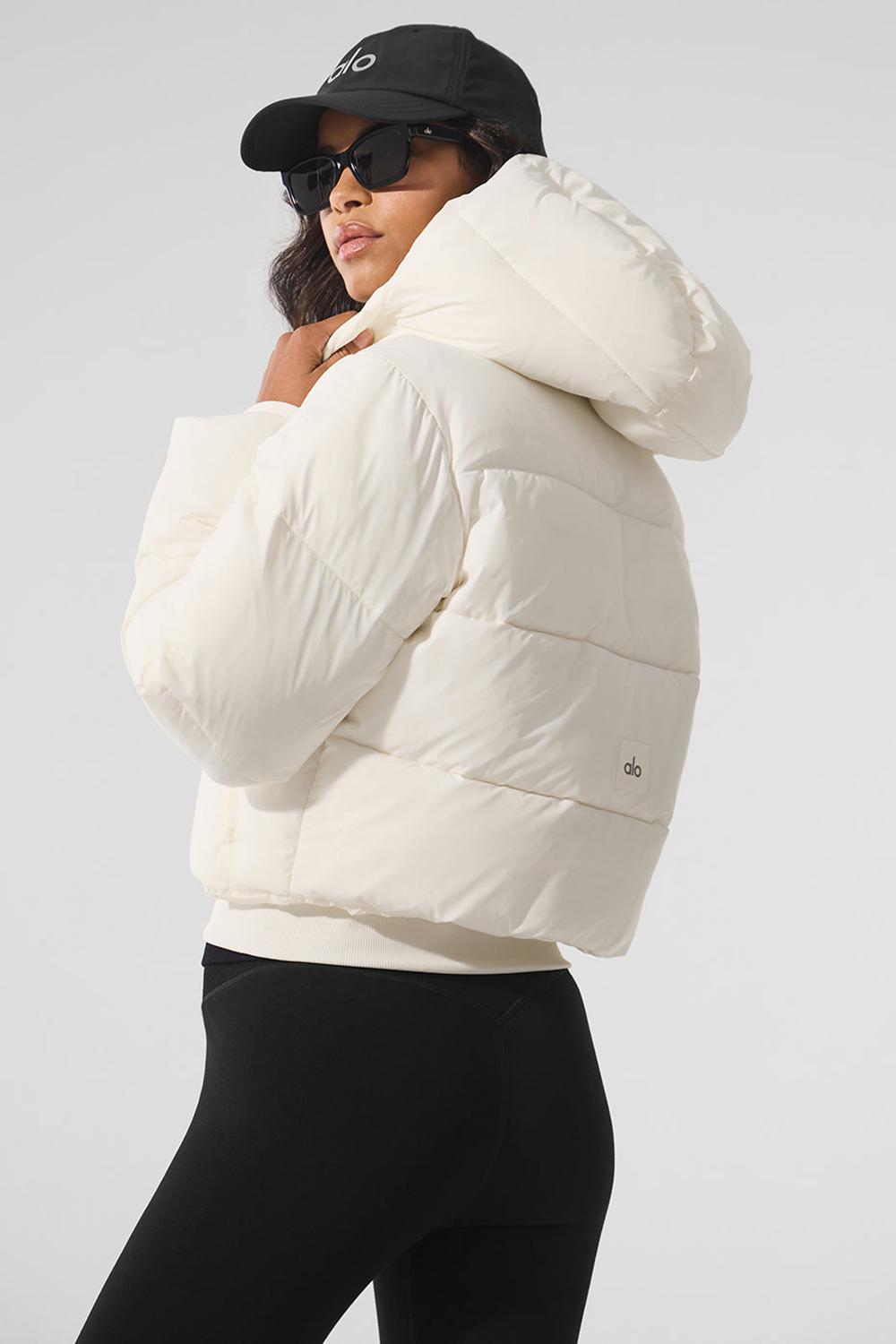 Ivory Women Alo Yoga Foxy Jacket | Australia  08359-GXIP