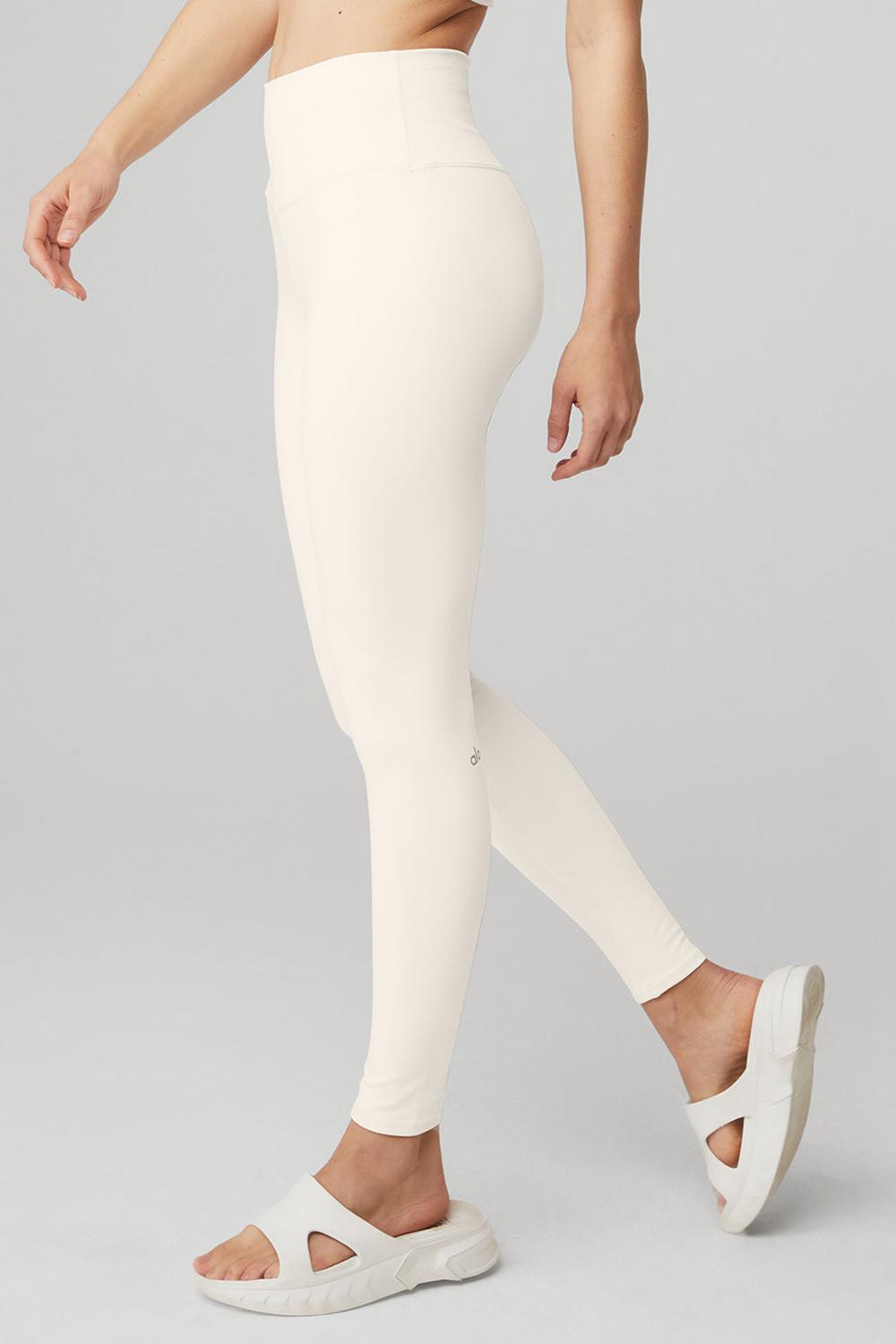 Ivory Women Alo Yoga High-Waist Airbrush Legging | Australia  17643-PNJR
