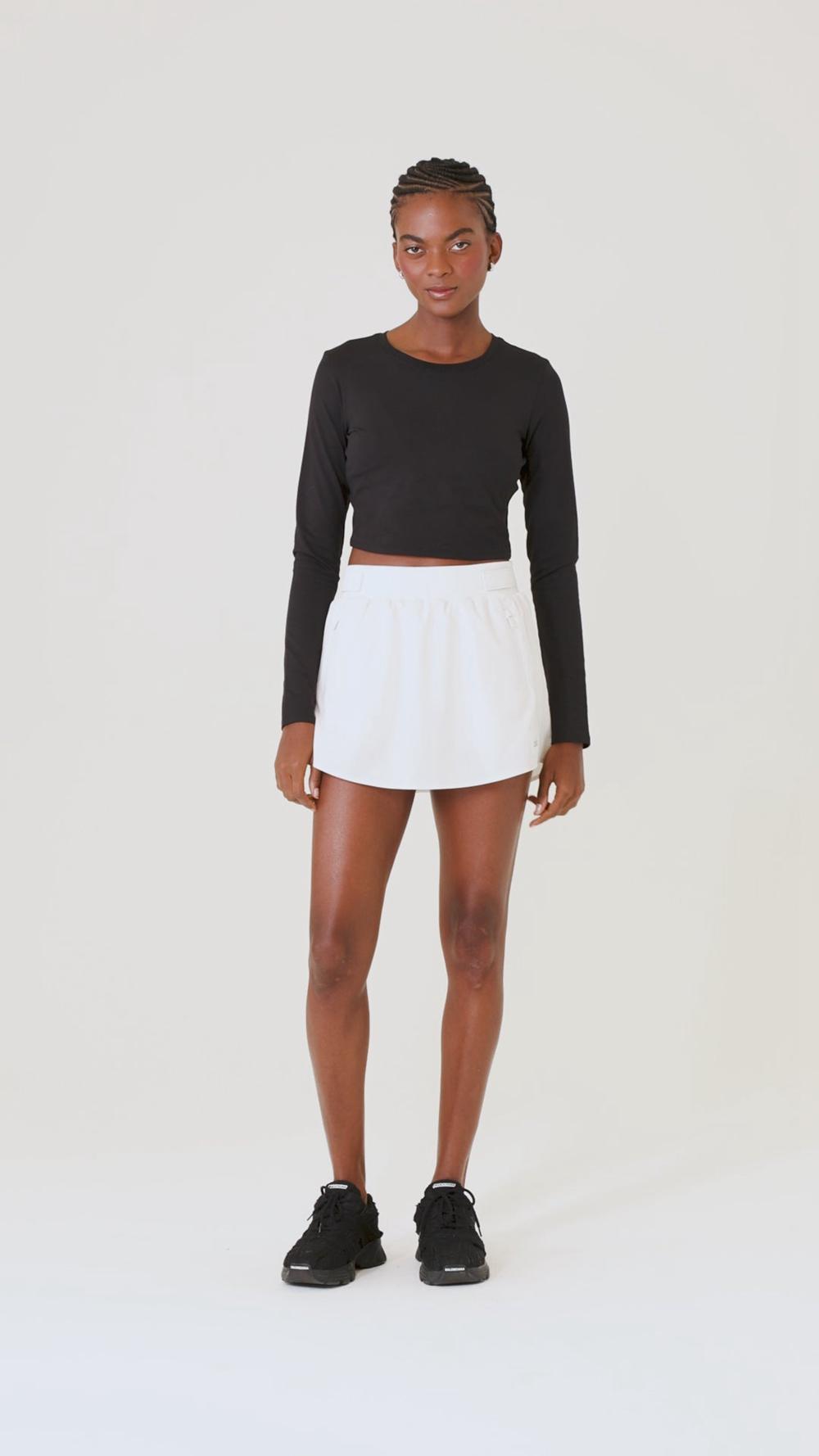 Ivory Women Alo Yoga High-Waist Elevation Mini Skirt | Australia  08724-OTWJ