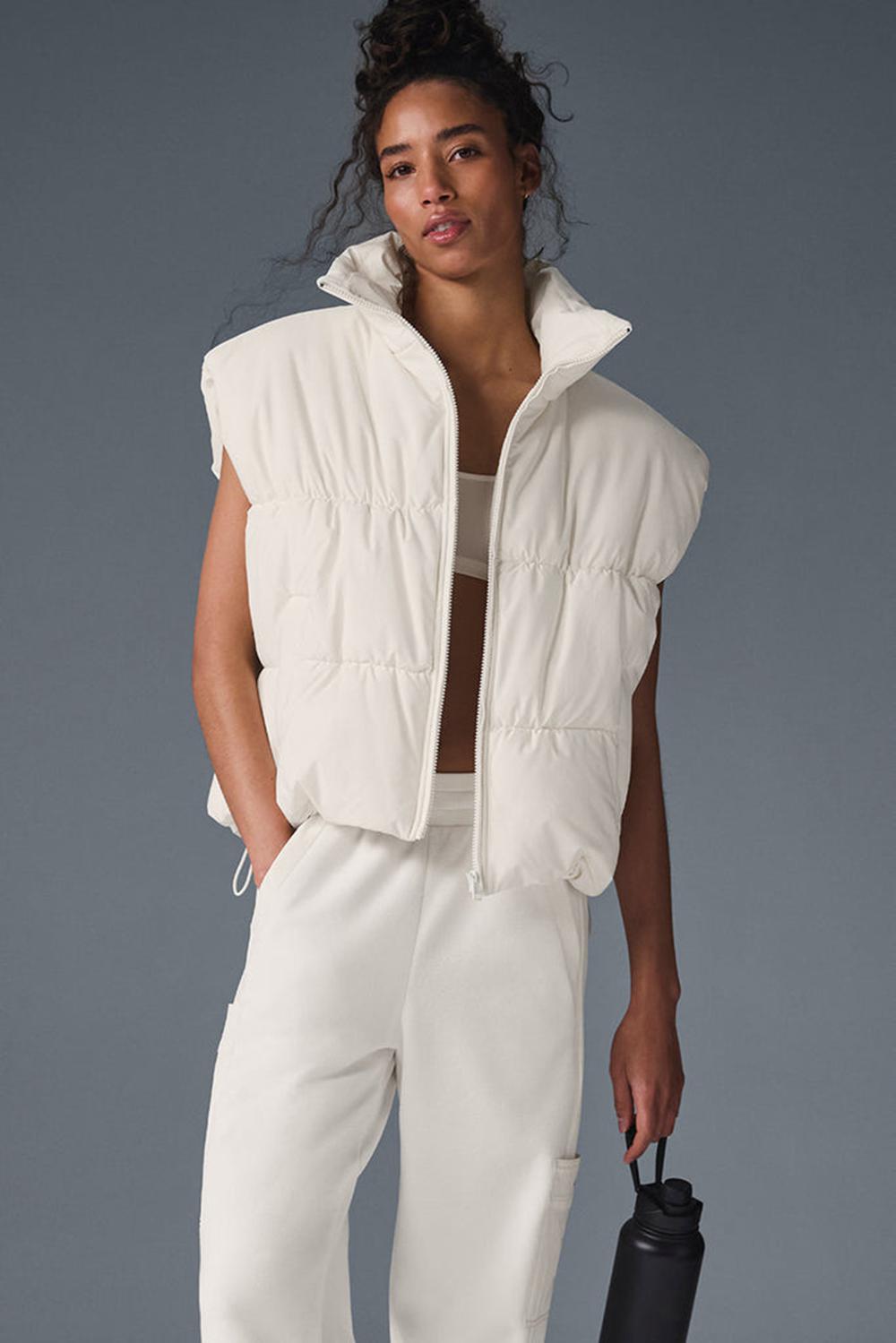 Ivory Women Alo Yoga Incline Vest | Australia  94876-ZLWR
