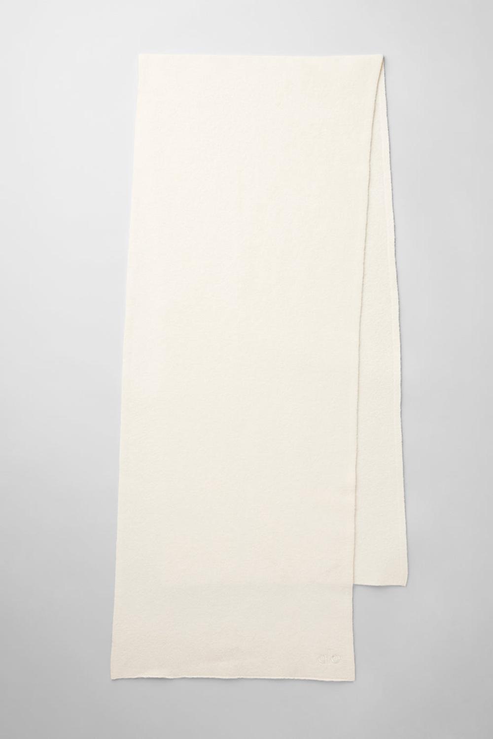 Ivory Women Alo Yoga Merino Wool Oversized Scarf | Australia  46735-GLDF