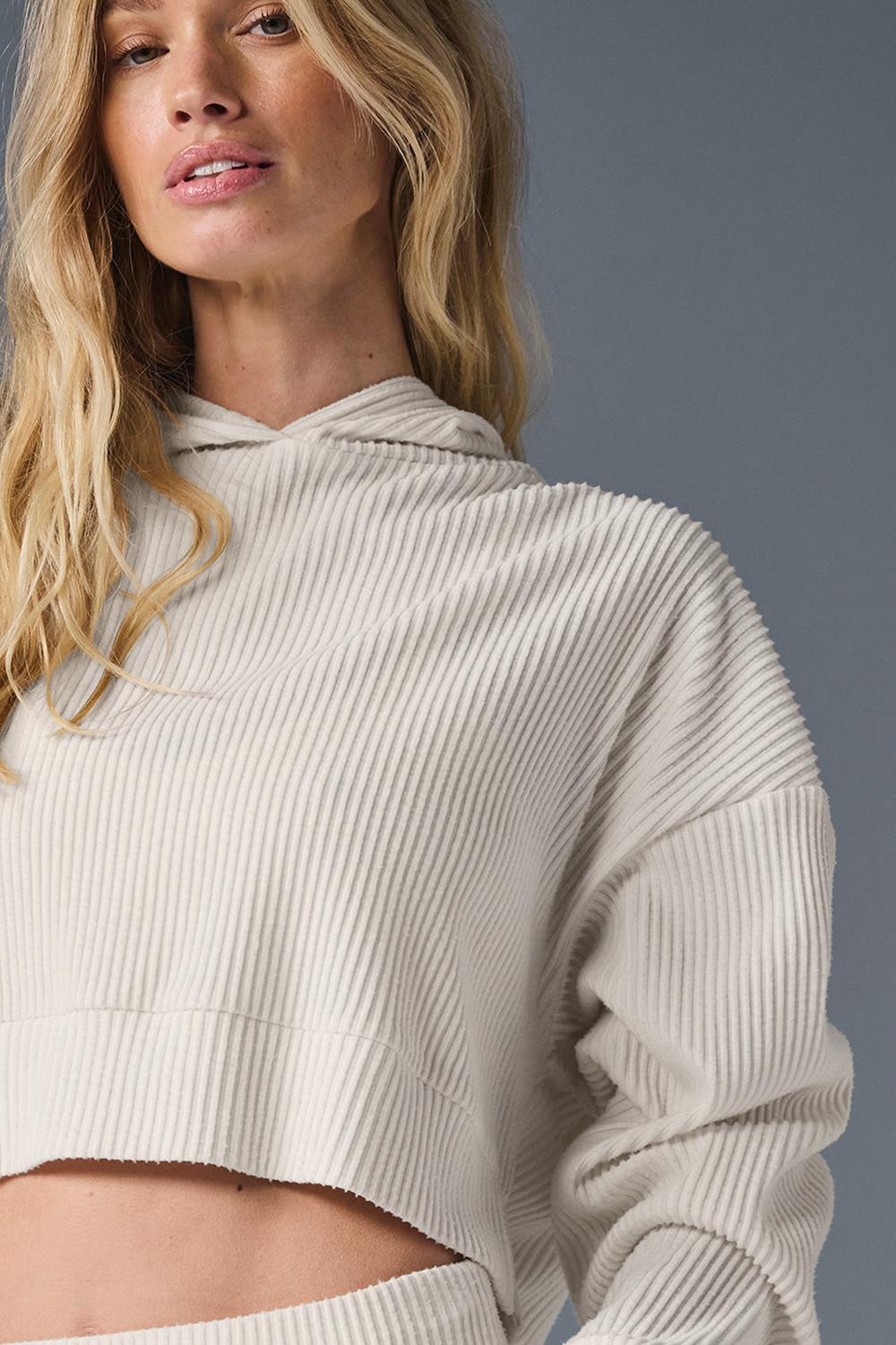 Ivory Women Alo Yoga Muse Hoodie | Australia  30974-VYZH