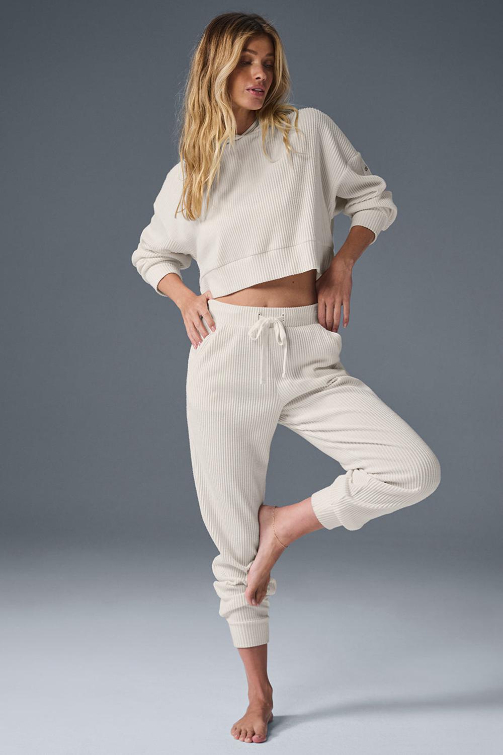 Ivory Women Alo Yoga Muse Sweatpant | Australia  14962-IFBW