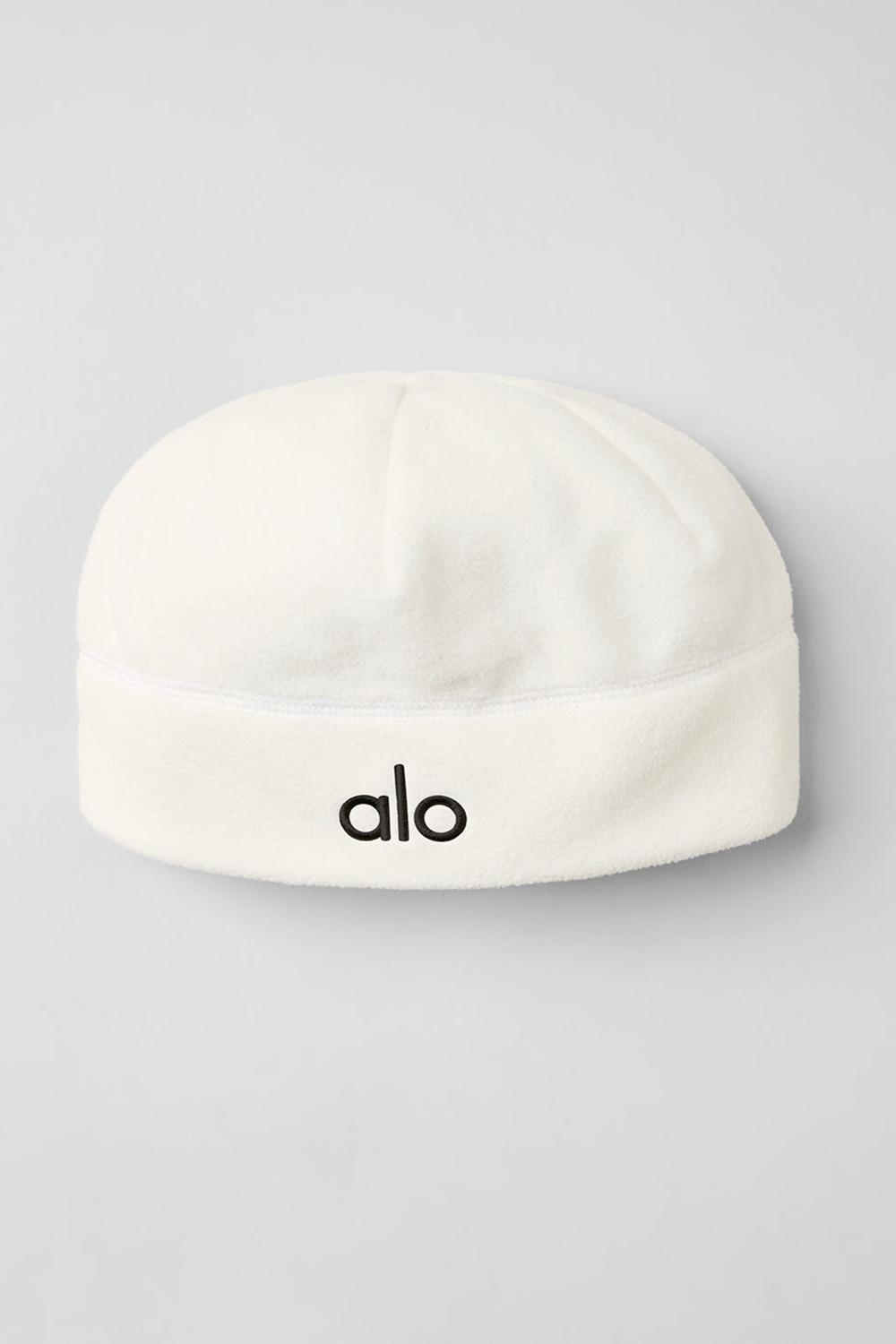 Ivory Women Alo Yoga Performance Fleece Beanie | Australia  90182-LJKO