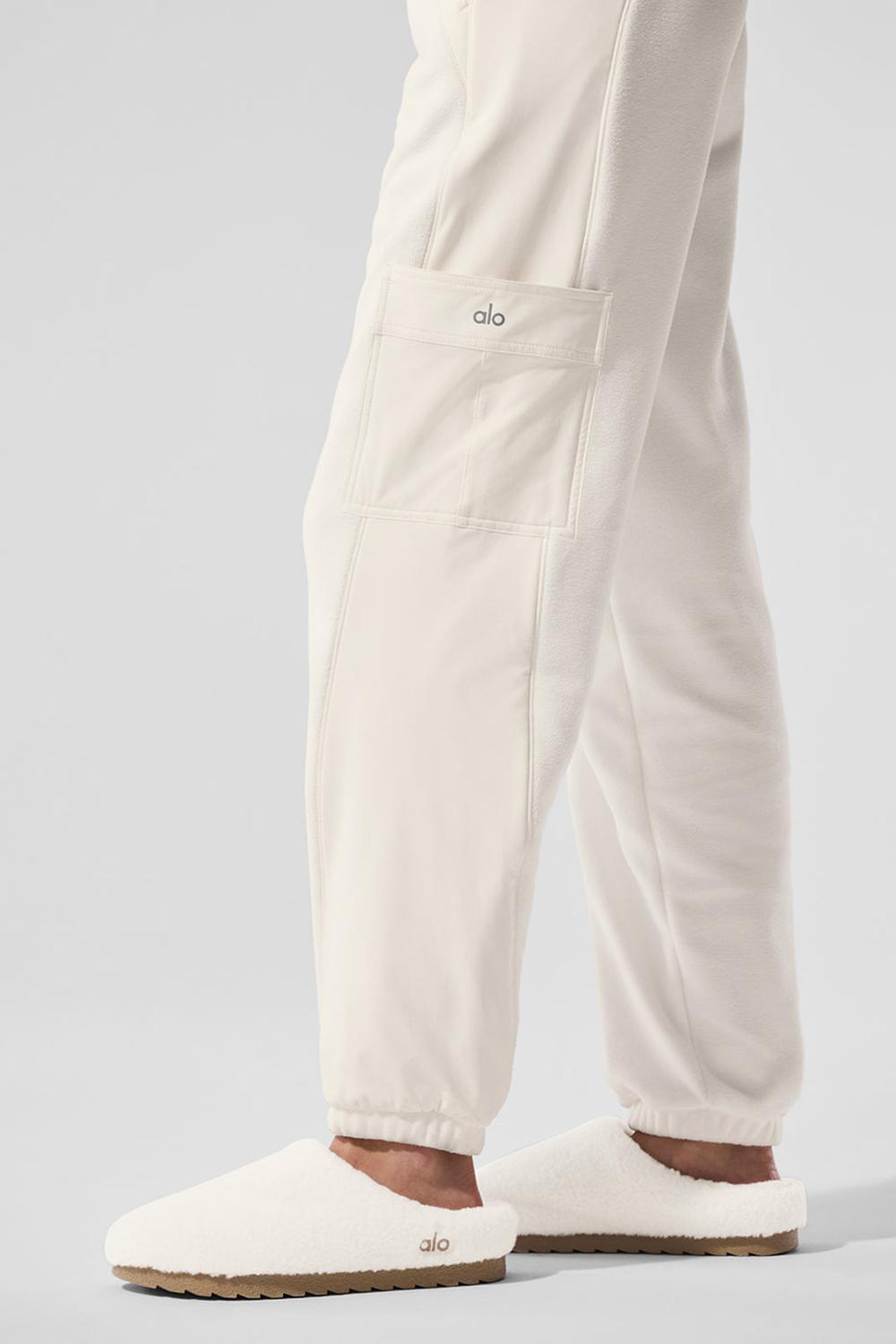 Ivory Women Alo Yoga Polar Fleece Wintry Mix Pant | Australia  71483-PNIC