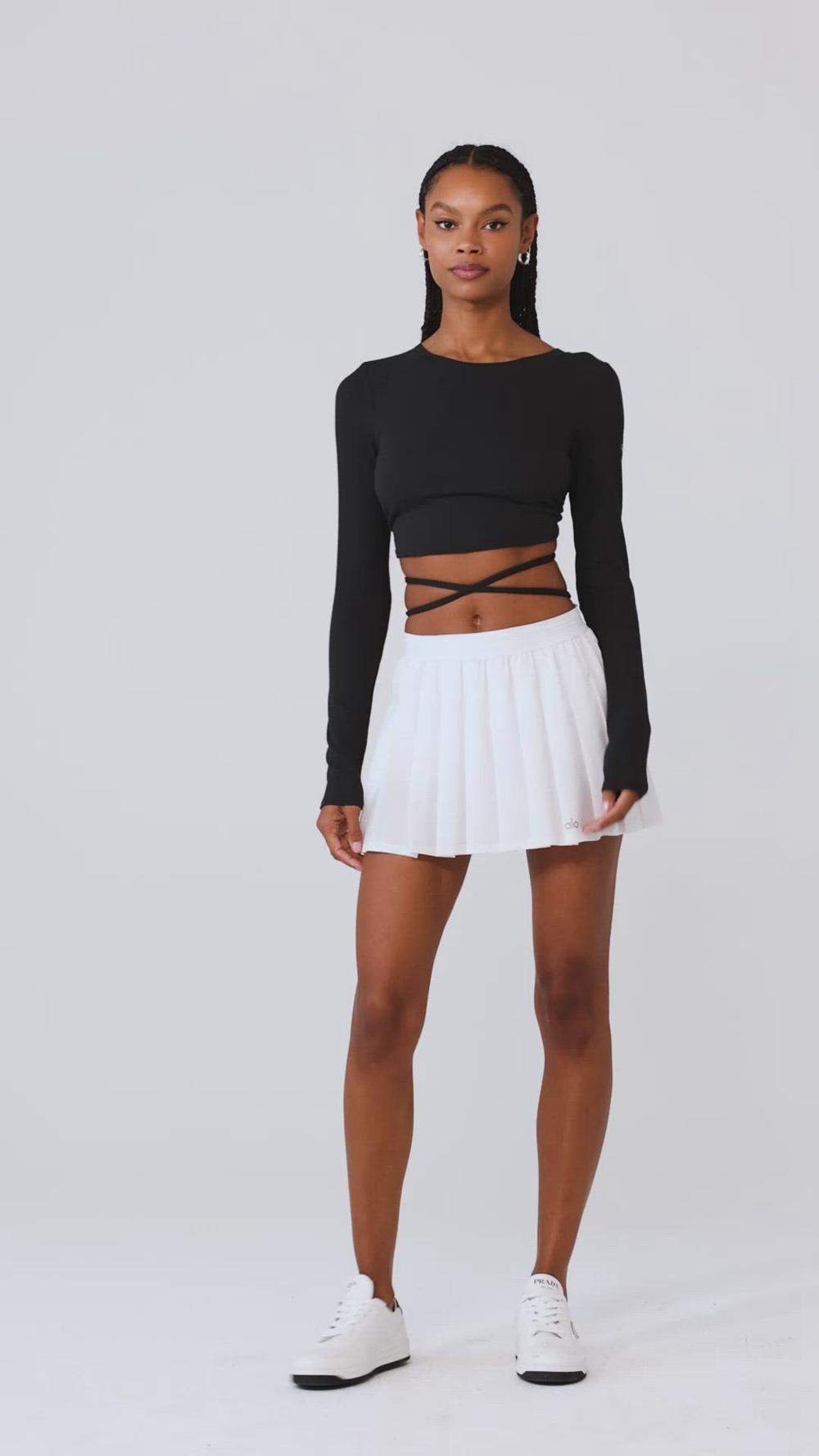 Ivory Women Alo Yoga Ribbed Manifest Long Sleeve | Australia  36854-SMYH