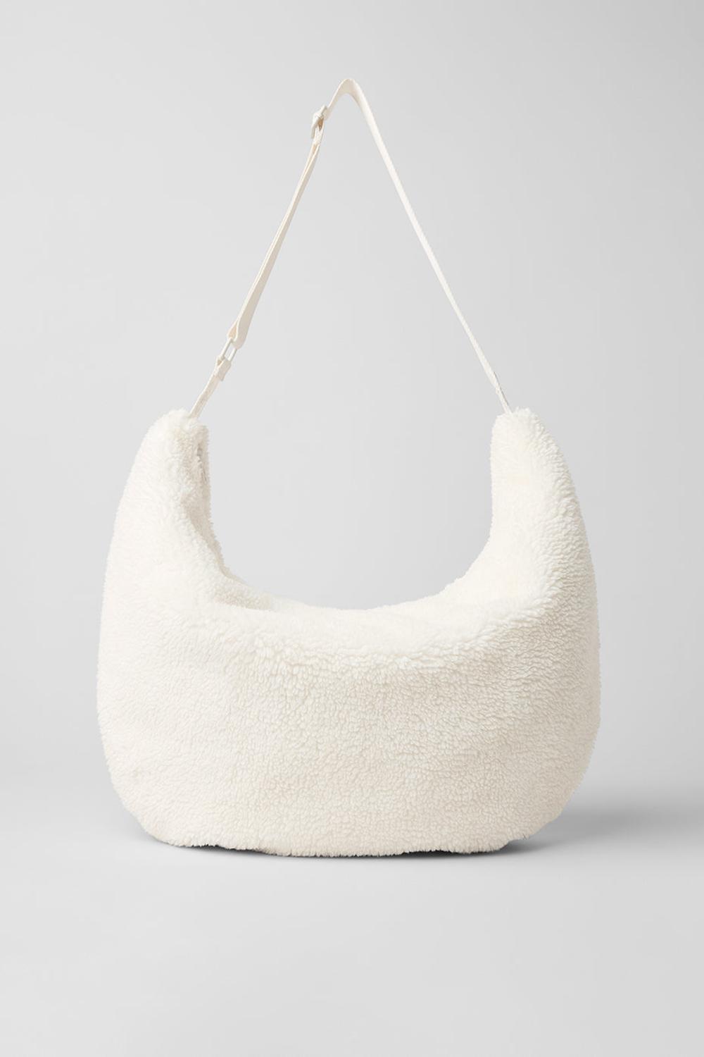 Ivory Women Alo Yoga Sherpa Om The Go Sling Bag | Australia  13498-OICP
