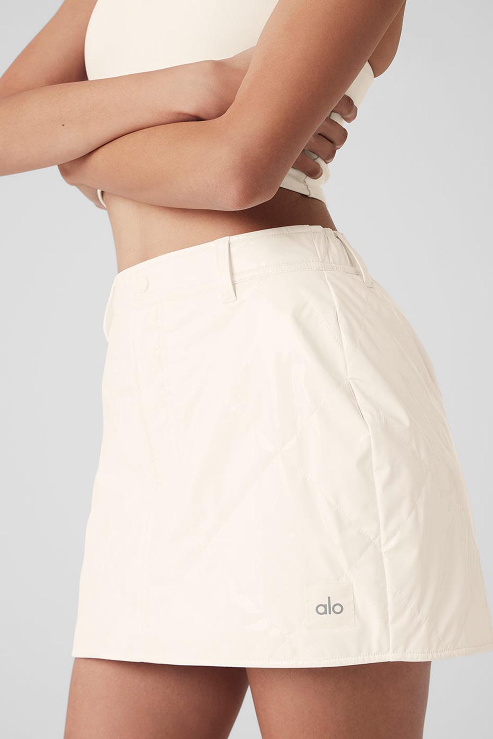 Ivory Women Alo Yoga Snomoto Mini Skirt | Australia  64503-ZRGJ