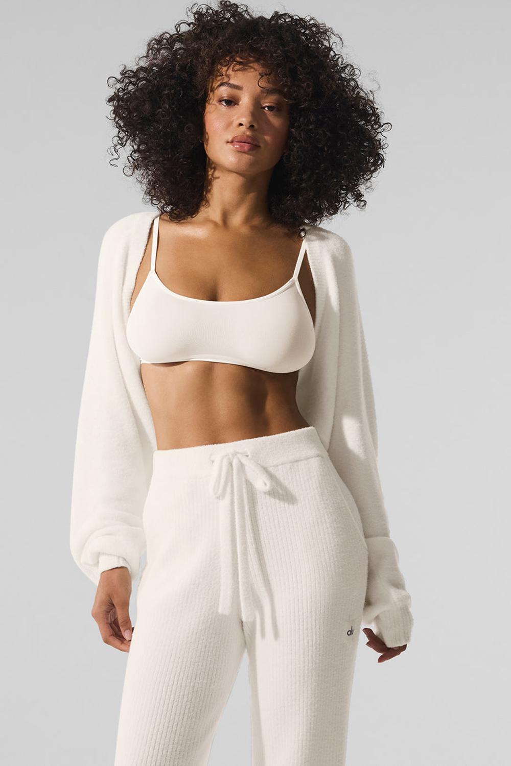 Ivory Women Alo Yoga Snuggle Up Sweater Shawl Scarf | Australia  27583-SWHP
