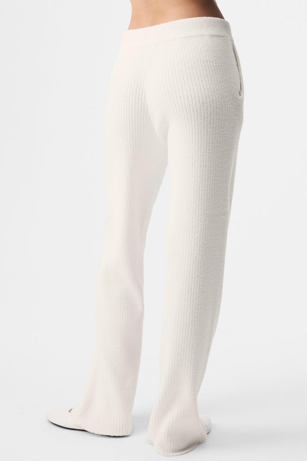 Ivory Women Alo Yoga Snuggle Up Sweater High-Waist Wide Leg Pant | Australia  09261-FVKU