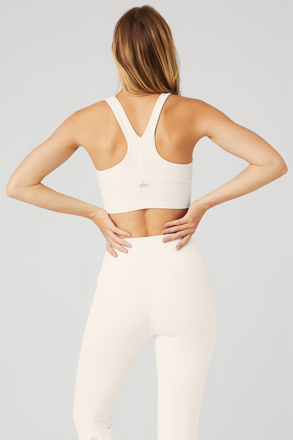 Ivory Women Alo Yoga Wild Thing Bra | Australia  29756-ZCJR