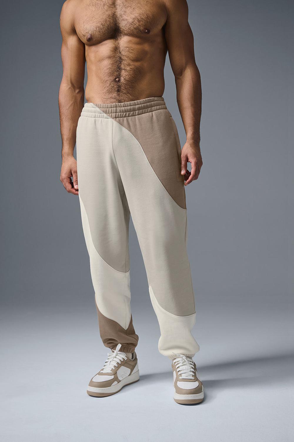 Ivory / Bone / Gravel Men Alo Yoga Make Waves Sweatpant | Australia  74596-DMSF