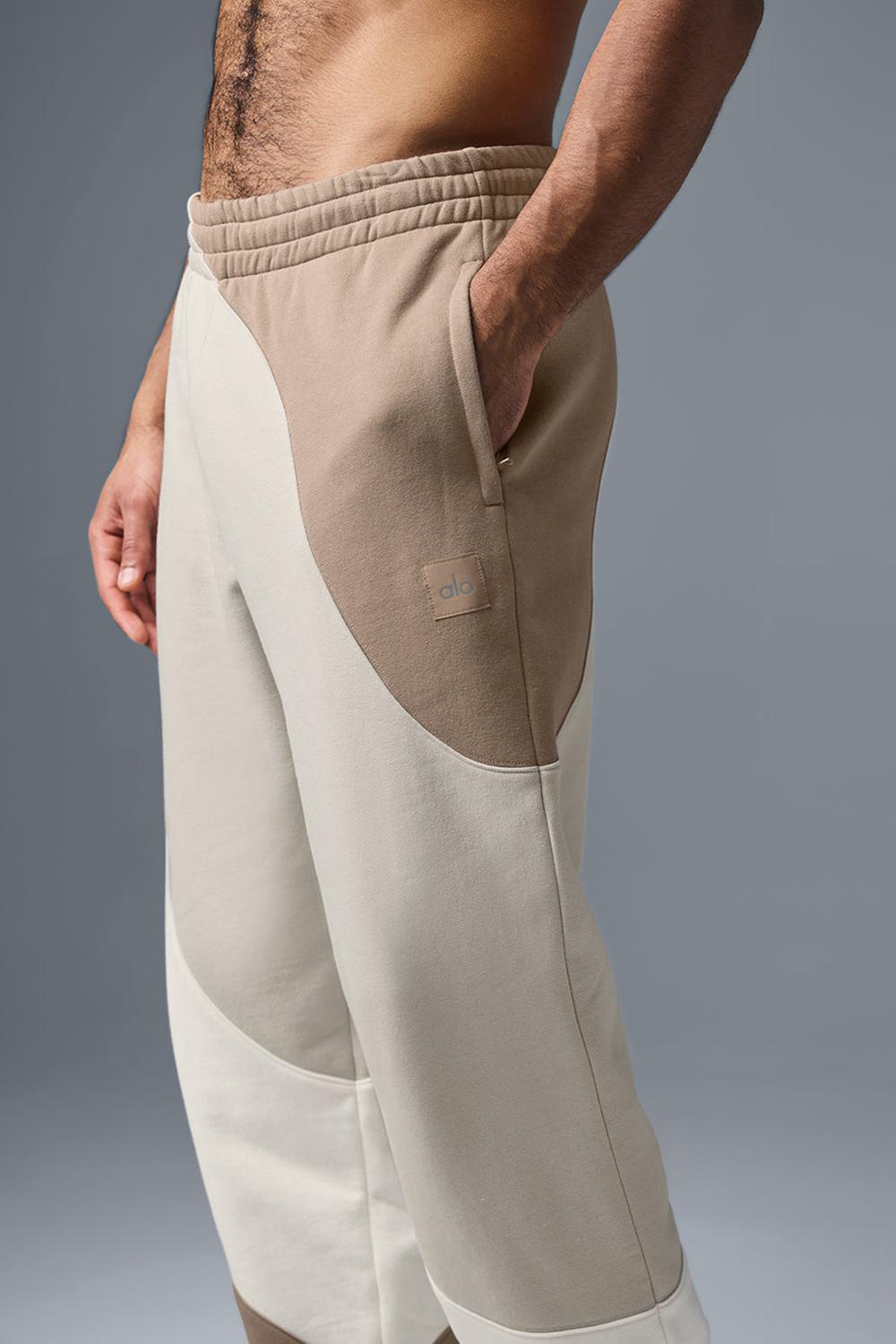 Ivory / Bone / Gravel Men Alo Yoga Make Waves Sweatpant | Australia  74596-DMSF