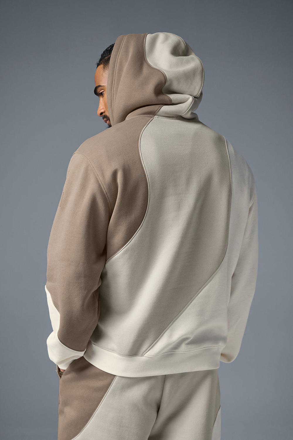 Ivory / Bone / Gravel Men Alo Yoga Make Waves Hoodie | Australia  50349-OXQR