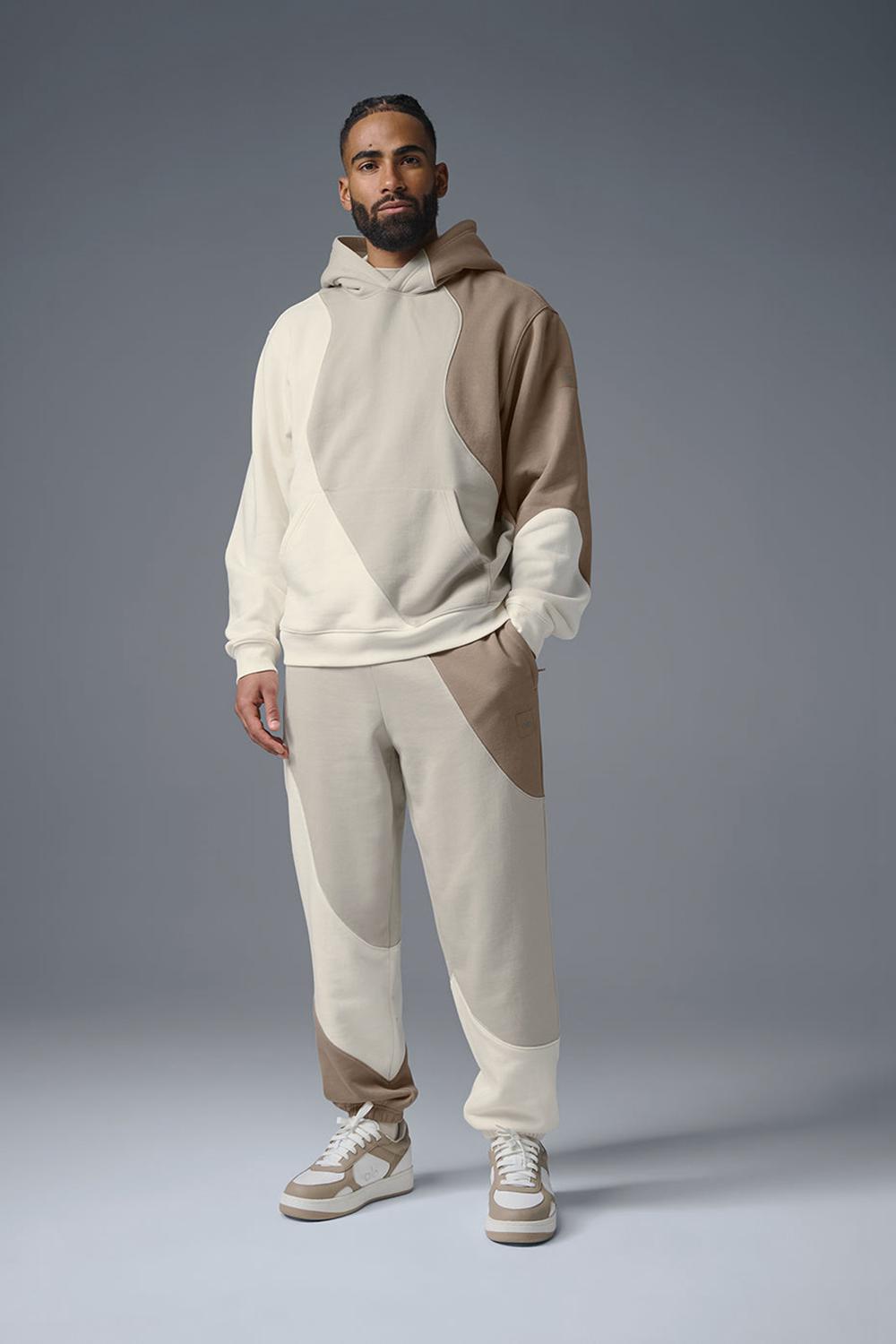 Ivory / Bone / Gravel Men Alo Yoga Make Waves Hoodie | Australia  50349-OXQR