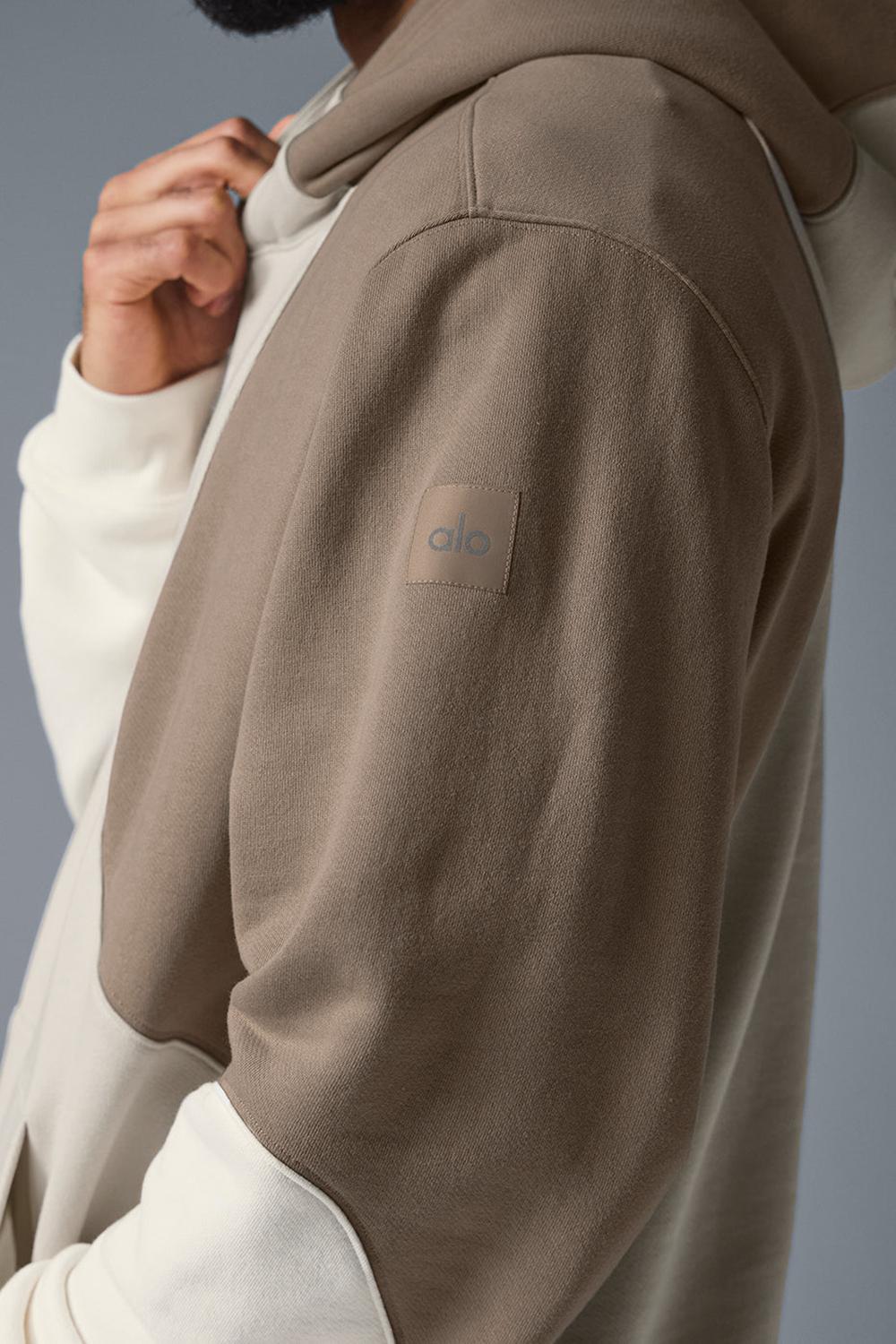 Ivory / Bone / Gravel Men Alo Yoga Make Waves Hoodie | Australia  50349-OXQR